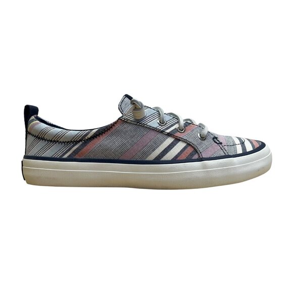 Sperry Women’s Multi-Color Striped Canvas Casual Stylish Comfort Sneakers Size 6 - Picture 1 of 8